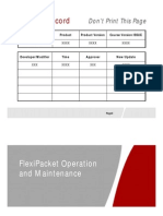 FlexiPacket Operation and Maintenance