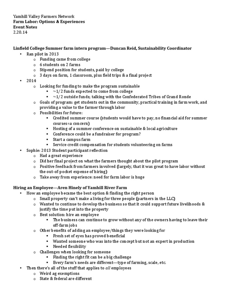 Farm Labor Options & Experiences PDF Economies Government