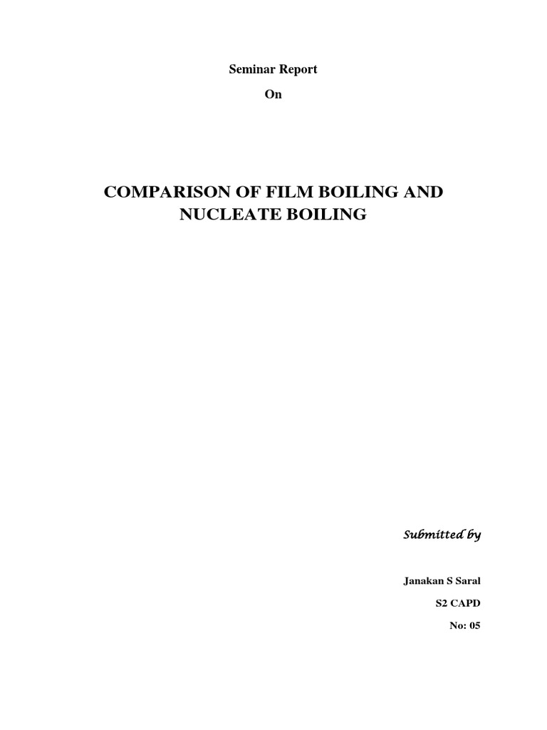 Comparison of Film Boiling and Nucleate Boiling | PDF | Boiling | Heat ...