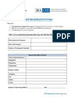 SDP Registration Form: PART 1-To Be Completed by Sponsoring Officer (E.g. CEO, HR Head, T&D Head, L&D Etc.)