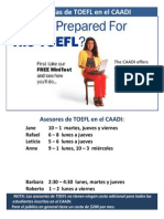 Asesorías de TOEFL en El CAADI