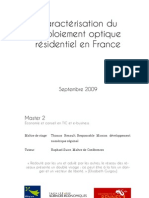 Caractérisation Du Déploiement Optique Résidentiel en France