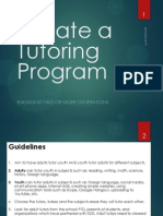 Create A Tutoring Program