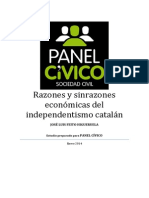 Razones y Sinrazones Economicas Del Independentismo Catalan