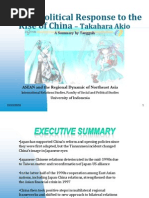 Download Akio Takahara Japans Political Response to the Rise of China by Tangguh Chairil SN21338030 doc pdf
