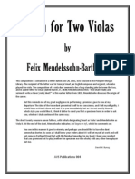 Canon For Two Violas: by Felix Mendelssohn Bartholdy