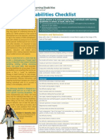 Learning Disability (LD) Checklist