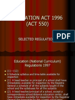 Act 550 Regulations