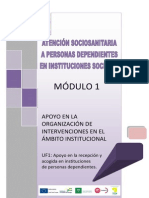 Apoyo en recepción y acogida personas dependientes