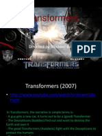 Transformers: Directed by Michael Bay