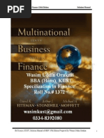 Download 72783538 Multinational Business Finance Solution Manual 12th Edition by Etiman Stone Hill Moffitt Prepared by Wasim Orakzai IM Sciences KUST ISBN 0 321 1789 by Alli Tobba SN213414851 doc pdf