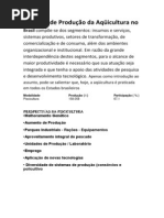 A Cadeia de Produção da Aqüicultura