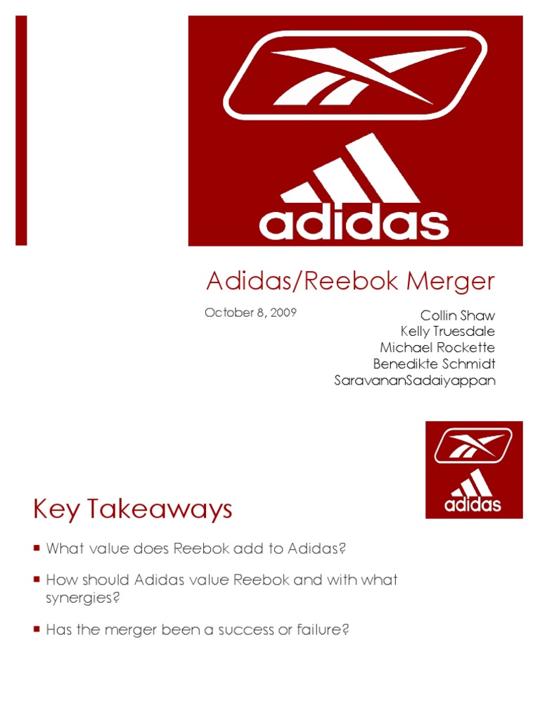 modelo período mantener Reebok Presentation | PDF | Cost Of Capital | Adidas