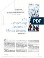 Leadership Lessons of Mount aEverest
