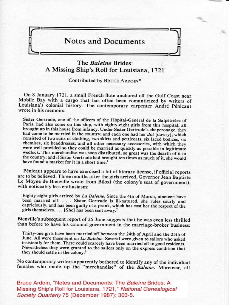 La Baleine Brides 1721 PDF