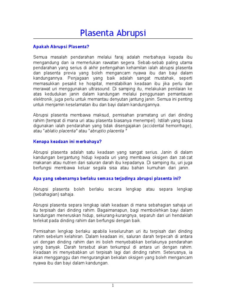Plasenta Abrupsi Pdf