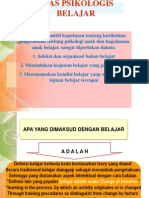 Asas Psikologis Belajar