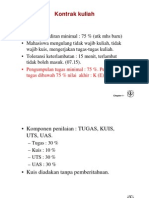 Kontrak Kuliah dan Materi Teknik Material