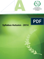 ICAP Syllabus Autumn 2014