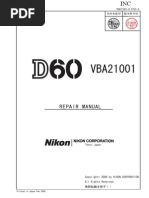 Download Nikon d60 Repair Manual by mario_pante SN213475859 doc pdf