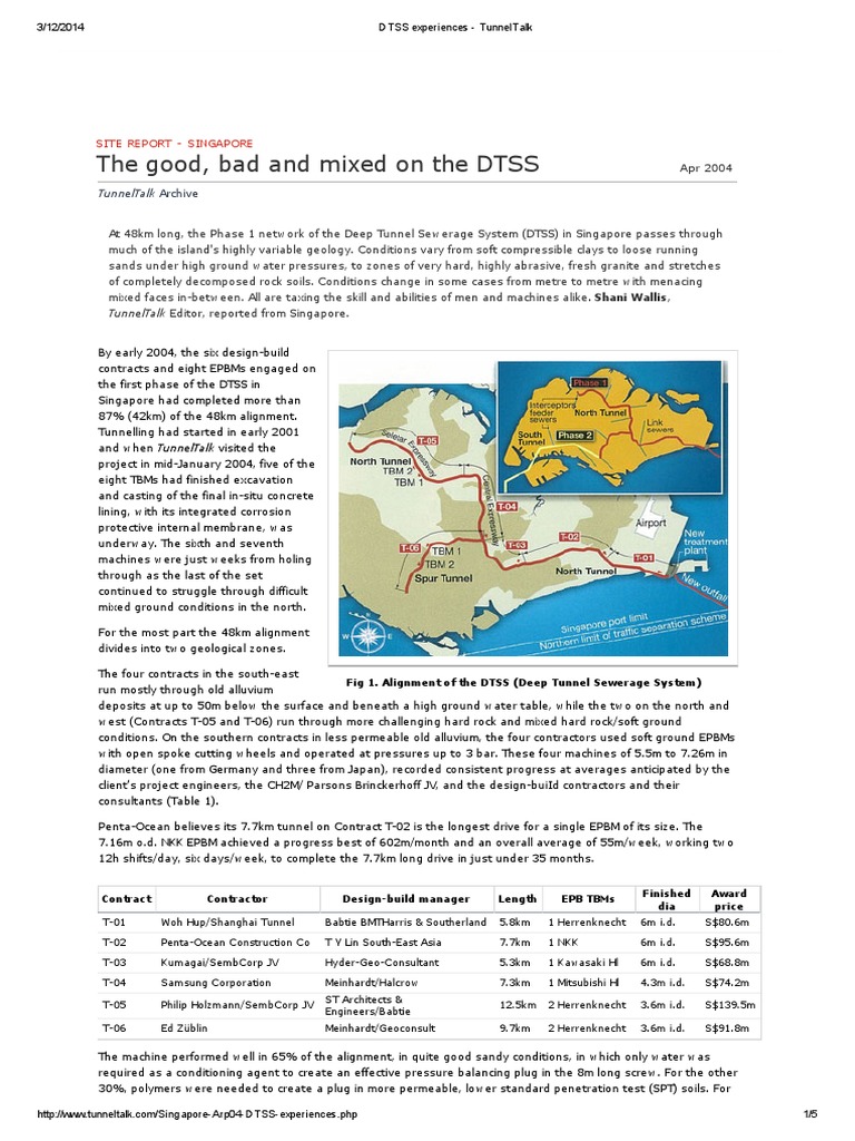 DTSS Experiences - TunnelTalk | PDF | Tunnel | Engineering