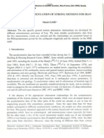 Zare, M, 1995, Site Dependent Attenuation of Strong Motions For Iran, Proc. 5th International Conf On Seismic Zonation, Nice, France Proc