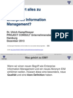 Enterprise Information Management (EIM) | Deutsch | Ulrich Kampffmeyer