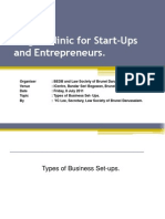 Legal Clinic For Start-Ups and Entrepreneurs