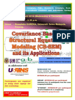 COVARIANCE BASED–STRUCTURAL EQUATIONS MODELLING (CB-SEM) AND ITS APPLICATION 