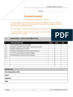 Acceptance Test Procedure For Node B: Site Name: Site ID