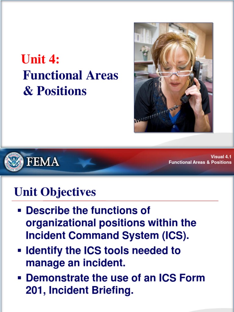 ICS Functional Areas and Positions Guide | PDF | Incident Command ...
