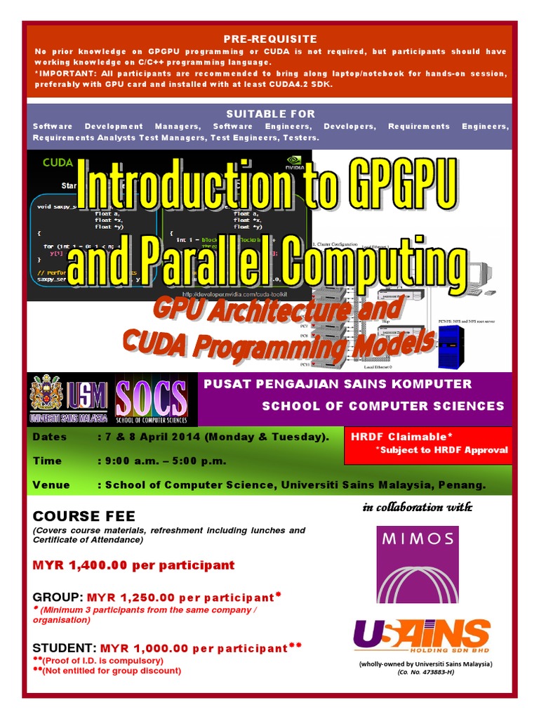 CUDA Programming for GPGPU Training | PDF | Parallel Computing ...