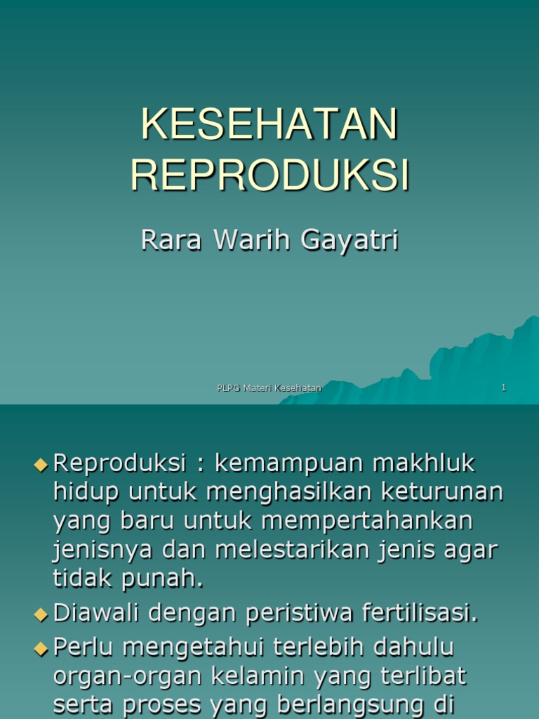 KESEHATAN REPRODUKSI
