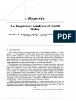 22An Empirical Analysis of Audit Delay