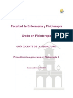 Procedimientos Generales en Fsioterapia I PDF