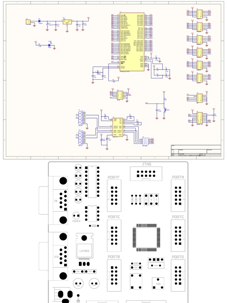 ATmega128 Circuit Schematic Overview | PDF | Business