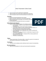 Written Presentation Outline Guide