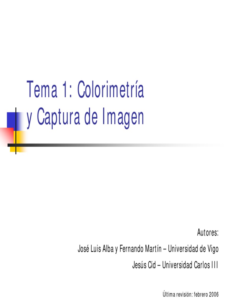Colorimetria Captura | PDF