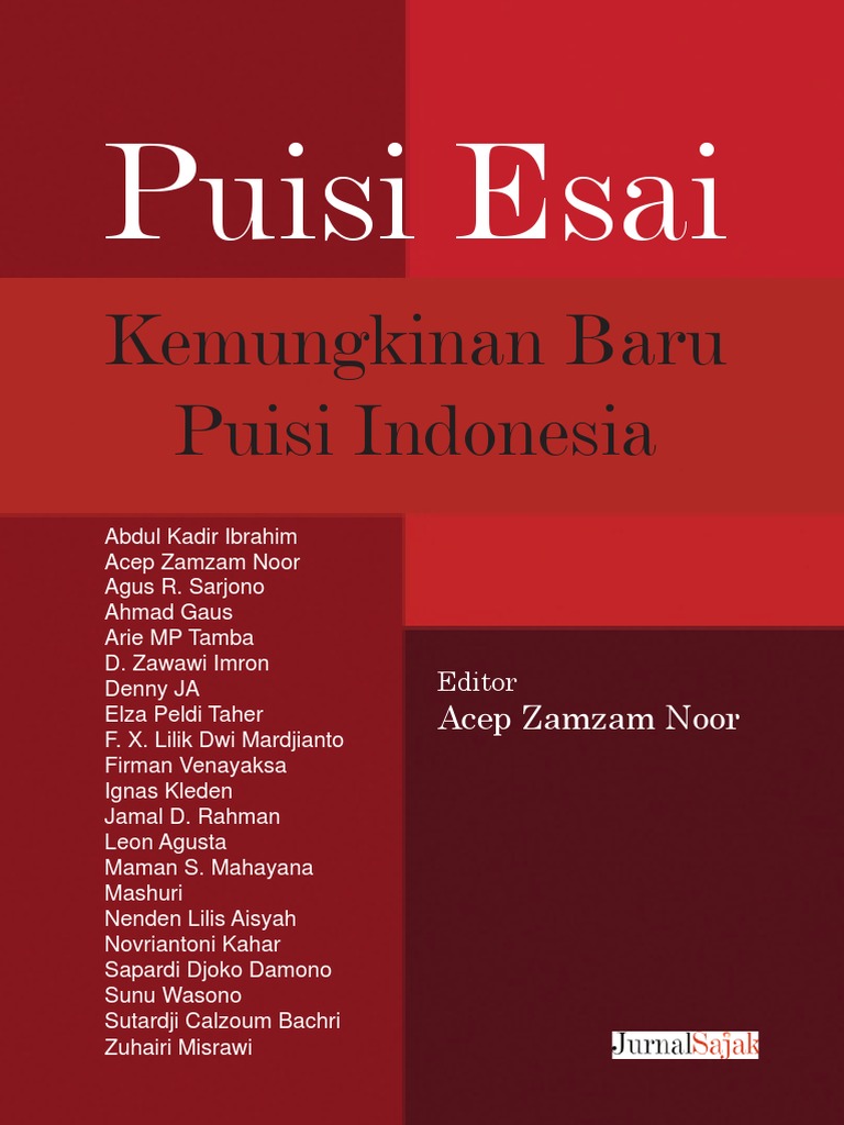 2013 Jurnal Sajak Puisi Esai