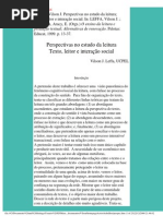 Perspectivas no estudo da leitura _ texto, leitor e interação social