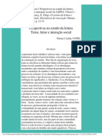 Perspectivas no estudo da leitura _ texto, leitor e interação social