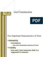 Test Construction