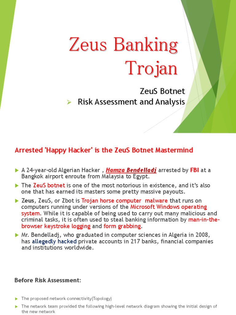 Hamza Bendelladj: ZeuS Botnet Risk Analysis | PDF | Crime Prevention ...