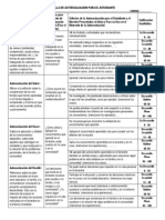 Rejilla de Autoevaluacion para El Estudiante