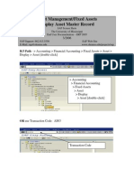 View asset master record details in SAP