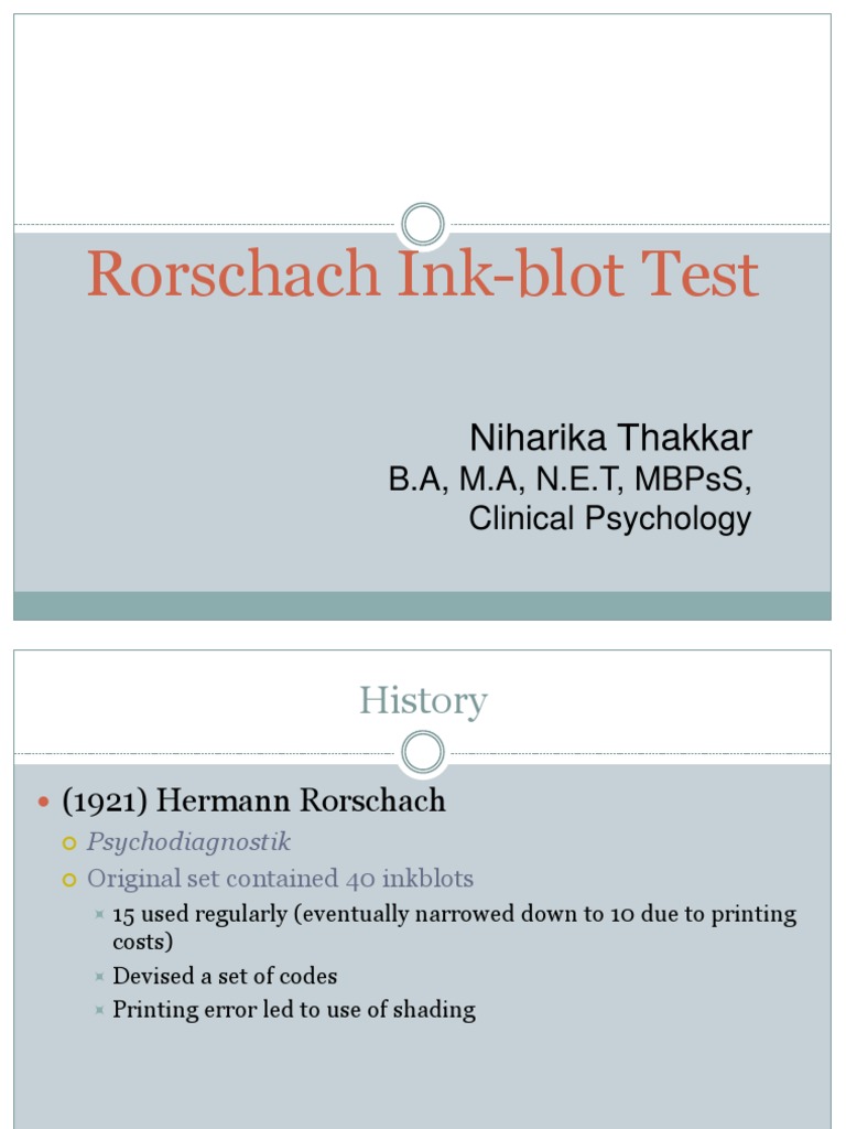 Rohrschach Codes Explained | PDF