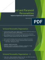 Schizoid and Paranoid Personalities