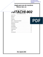 Metodología para uso de reactivos Wiener lab. en HITACHI-902