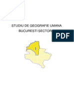 Studiu Geografie Umana Bucuresti Sector 1