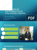 Aplicación de instrumentos de evaluación laboral ppt